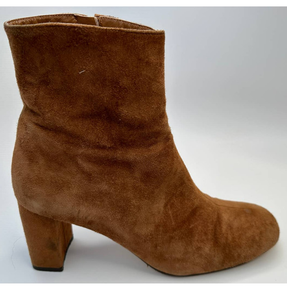 Maryam Nassir Zadeh Agnes Auburn Suede Zip Up Ankle Boots Size 39.5 EU EUC - Picture 5 of 16